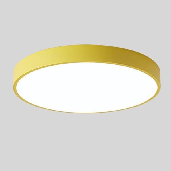 Nordic Macaron Runde Deckenlampe Holz LED Ø30 cm - Image 9