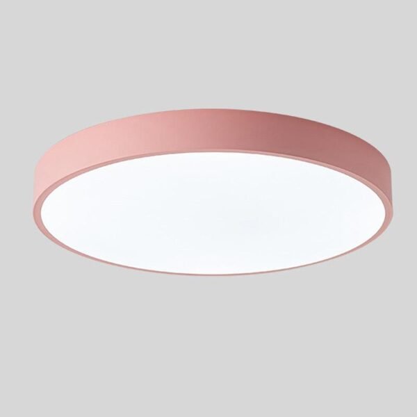 Nordic Macaron Runde Deckenlampe Holz LED Ø30 cm - Image 10