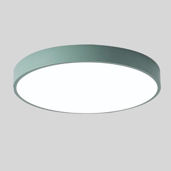 Nordic Macaron Runde Deckenlampe Holz LED Ø30 cm - Image 7