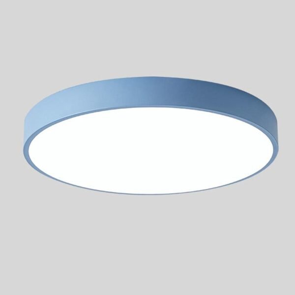 Nordic Macaron Runde Deckenlampe Holz LED Ø30 cm - Image 8
