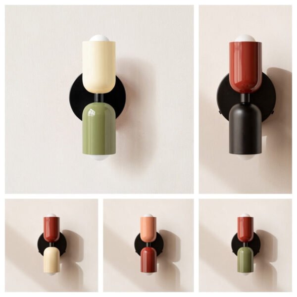 Vintage Doppelte Kopf Wandlampe Metall für Kreative Home Deco - Image 8
