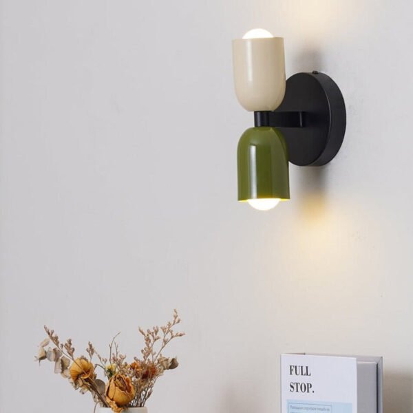 Vintage Doppelte Kopf Wandlampe Metall für Kreative Home Deco - Image 3