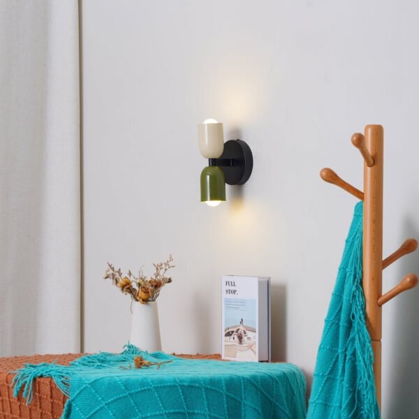 Vintage Doppelte Kopf Wandlampe Metall für Kreative Home Deco - Image 14