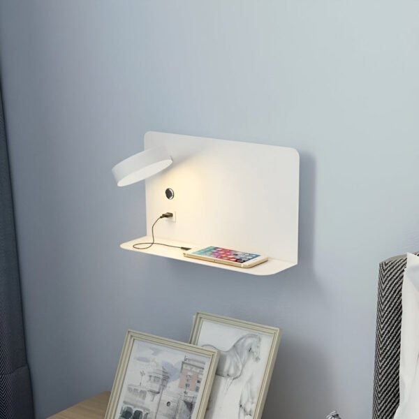 PowerGlow LED-Wandlampe Mit USB-Ladefunktion Modern 20cm - Image 4