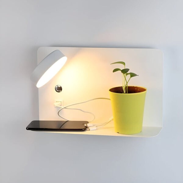 PowerGlow LED-Wandlampe Mit USB-Ladefunktion Modern 20cm - Image 3