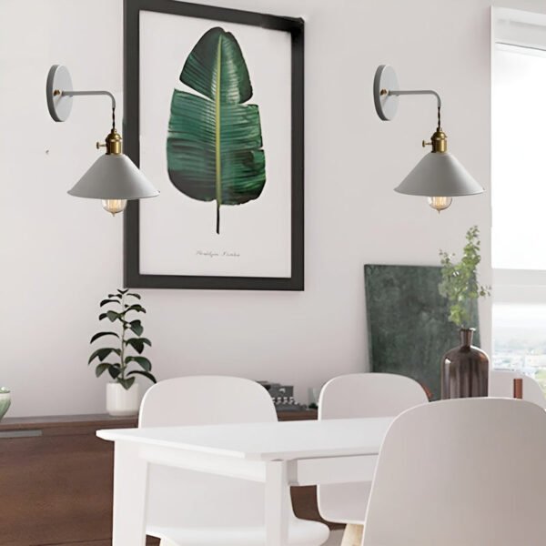 VintageStyle - Kegelförmige Metall Wandleuchte für Wohnzimmer - Image 8