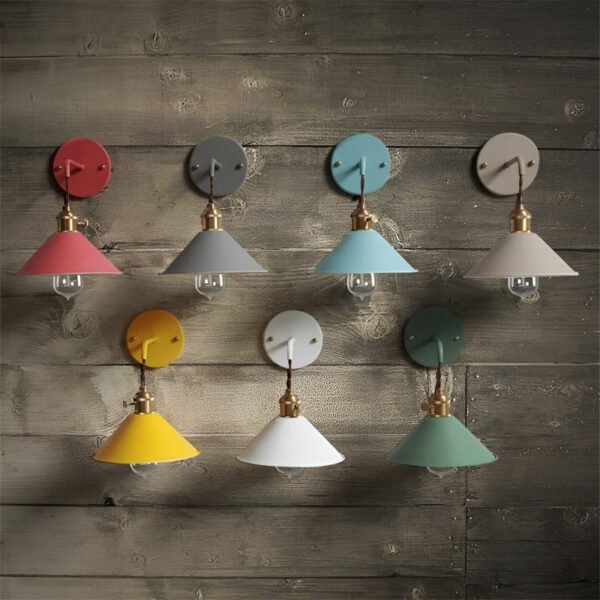 VintageStyle - Kegelförmige Metall Wandleuchte für Wohnzimmer - Image 2