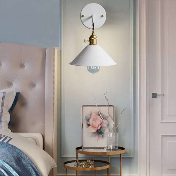 VintageStyle - Kegelförmige Metall Wandleuchte für Wohnzimmer - Image 7