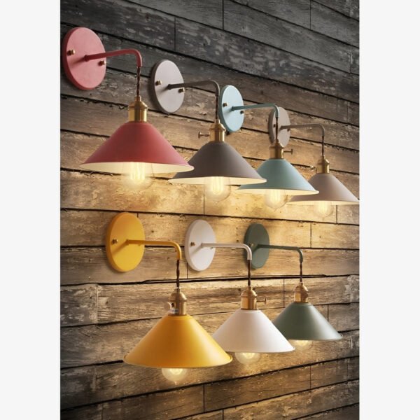 VintageStyle - Kegelförmige Metall Wandleuchte für Wohnzimmer - Image 5