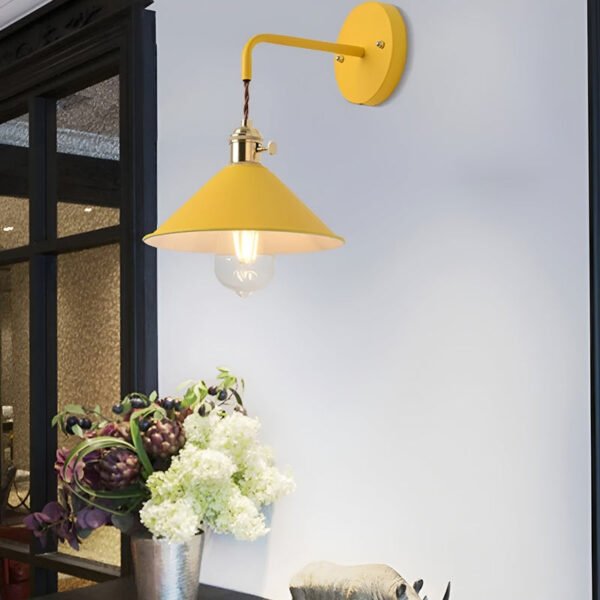 VintageStyle - Kegelförmige Metall Wandleuchte für Wohnzimmer - Image 6