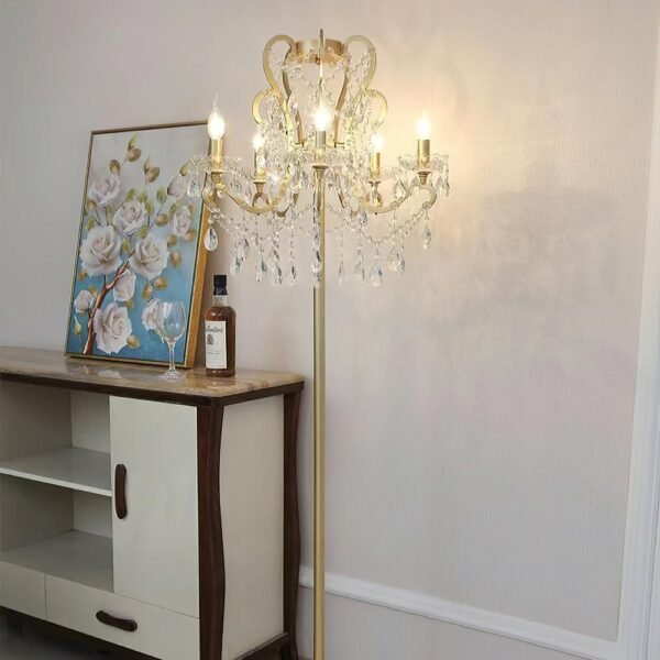 Glanzvolle Kristall Stehlampe 53cm für Elegantes Wohnen - Image 4