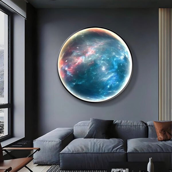 Aurum - Wandleuchte LED Circle Galaxy mit 9 Planetendesigns - Image 3