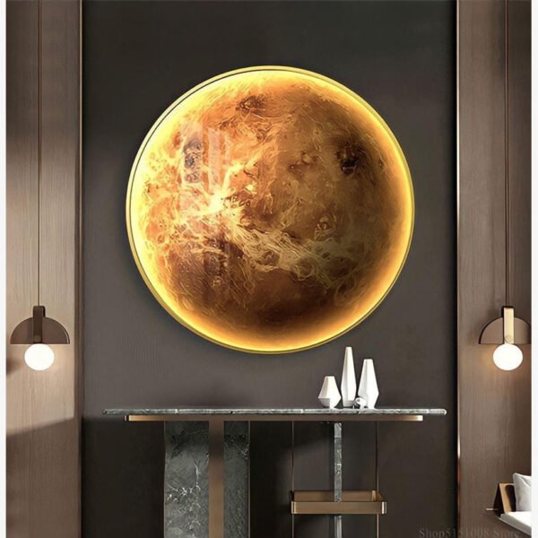 Aurum - Wandleuchte LED Circle Galaxy mit 9 Planetendesigns - Image 5