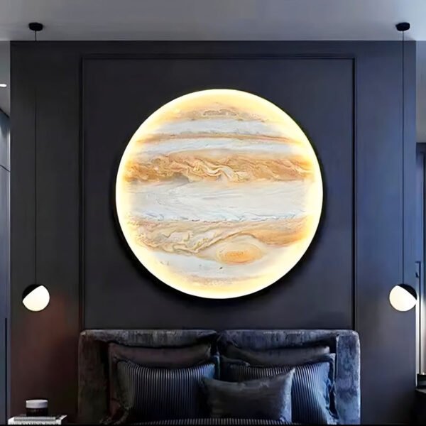 Aurum - Wandleuchte LED Circle Galaxy mit 9 Planetendesigns - Image 4